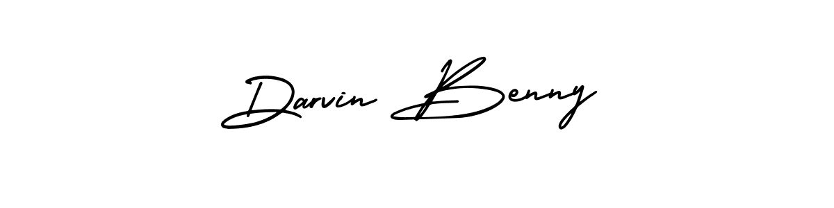 Make a beautiful signature design for name Darvin Benny. Use this online signature maker to create a handwritten signature for free. Darvin Benny signature style 3 images and pictures png