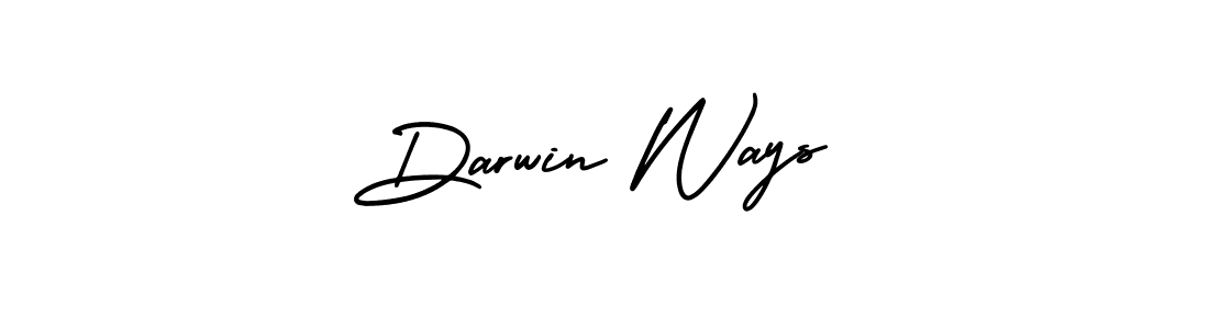 Best and Professional Signature Style for Darwin Ways. AmerikaSignatureDemo-Regular Best Signature Style Collection. Darwin Ways signature style 3 images and pictures png