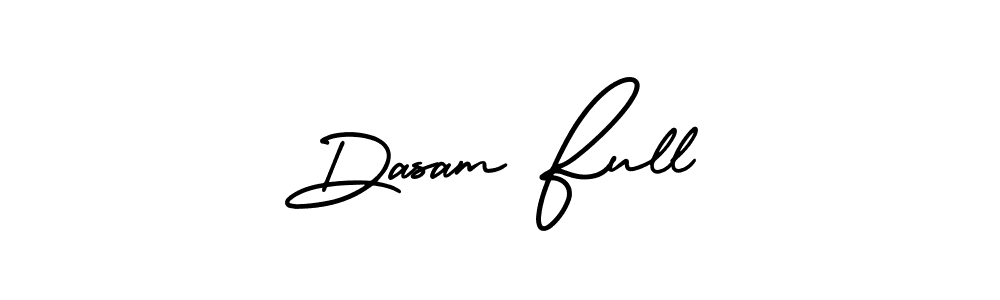 AmerikaSignatureDemo-Regular is a professional signature style that is perfect for those who want to add a touch of class to their signature. It is also a great choice for those who want to make their signature more unique. Get Dasam Full name to fancy signature for free. Dasam Full signature style 3 images and pictures png