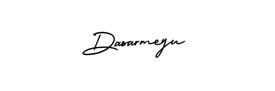 You should practise on your own different ways (AmerikaSignatureDemo-Regular) to write your name (Dasarmeyu) in signature. don't let someone else do it for you. Dasarmeyu signature style 3 images and pictures png