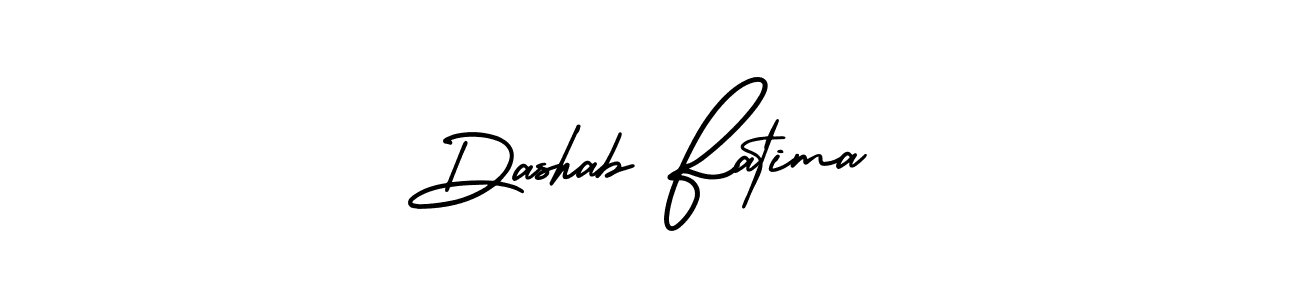 Create a beautiful signature design for name Dashab Fatima. With this signature (AmerikaSignatureDemo-Regular) fonts, you can make a handwritten signature for free. Dashab Fatima signature style 3 images and pictures png