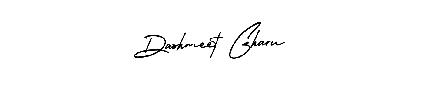 How to make Dashmeet Gharu signature? AmerikaSignatureDemo-Regular is a professional autograph style. Create handwritten signature for Dashmeet Gharu name. Dashmeet Gharu signature style 3 images and pictures png