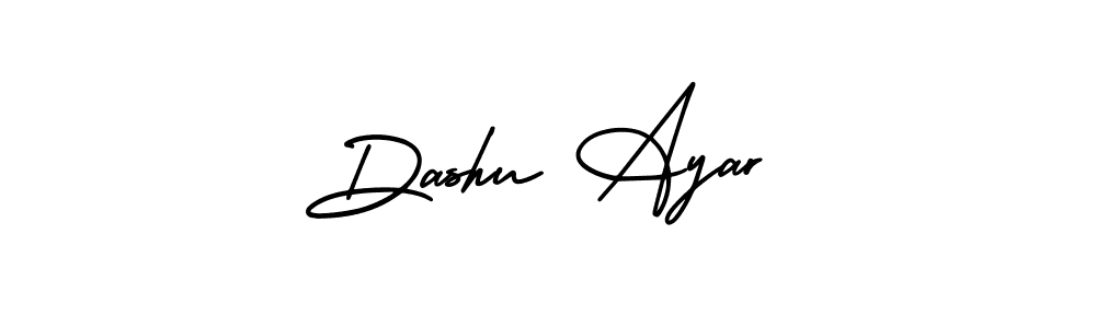 How to make Dashu Ayar name signature. Use AmerikaSignatureDemo-Regular style for creating short signs online. This is the latest handwritten sign. Dashu Ayar signature style 3 images and pictures png