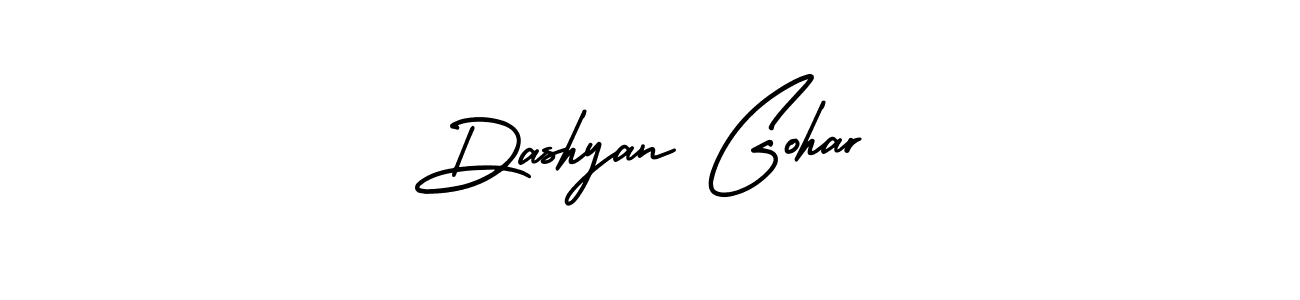 How to make Dashyan Gohar name signature. Use AmerikaSignatureDemo-Regular style for creating short signs online. This is the latest handwritten sign. Dashyan Gohar signature style 3 images and pictures png