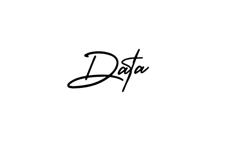 Make a beautiful signature design for name Data . With this signature (AmerikaSignatureDemo-Regular) style, you can create a handwritten signature for free. Data  signature style 3 images and pictures png