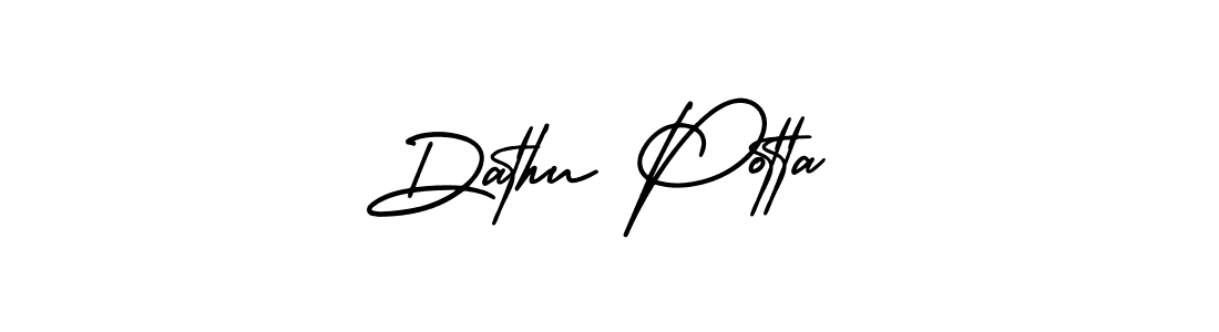 Make a short Dathu Potta signature style. Manage your documents anywhere anytime using AmerikaSignatureDemo-Regular. Create and add eSignatures, submit forms, share and send files easily. Dathu Potta signature style 3 images and pictures png