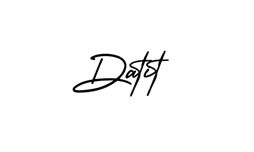 Design your own signature with our free online signature maker. With this signature software, you can create a handwritten (AmerikaSignatureDemo-Regular) signature for name Datit. Datit signature style 3 images and pictures png