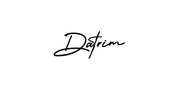 How to Draw Datrim signature style? AmerikaSignatureDemo-Regular is a latest design signature styles for name Datrim. Datrim signature style 3 images and pictures png