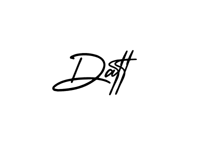 Datt stylish signature style. Best Handwritten Sign (AmerikaSignatureDemo-Regular) for my name. Handwritten Signature Collection Ideas for my name Datt. Datt signature style 3 images and pictures png