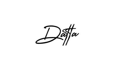 Make a beautiful signature design for name Datta. With this signature (AmerikaSignatureDemo-Regular) style, you can create a handwritten signature for free. Datta signature style 3 images and pictures png