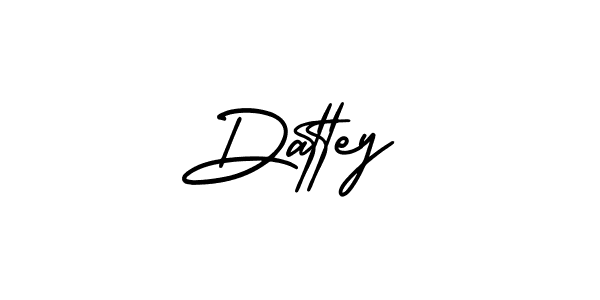 It looks lik you need a new signature style for name Dattey. Design unique handwritten (AmerikaSignatureDemo-Regular) signature with our free signature maker in just a few clicks. Dattey signature style 3 images and pictures png