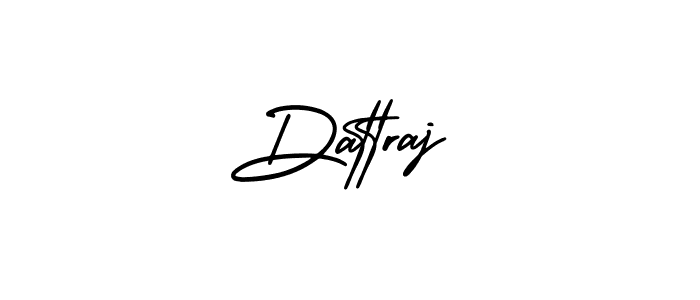 How to make Dattraj name signature. Use AmerikaSignatureDemo-Regular style for creating short signs online. This is the latest handwritten sign. Dattraj signature style 3 images and pictures png