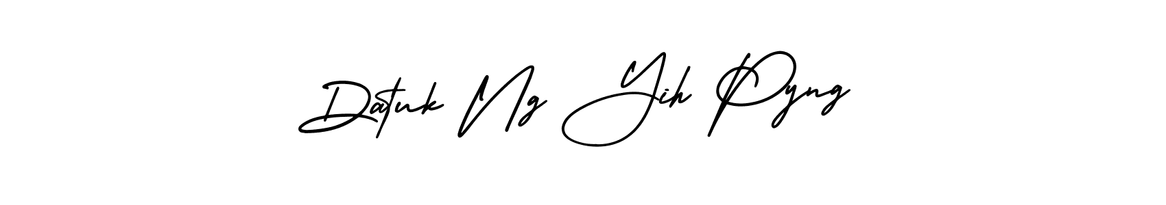 Make a beautiful signature design for name Datuk Ng Yih Pyng. With this signature (AmerikaSignatureDemo-Regular) style, you can create a handwritten signature for free. Datuk Ng Yih Pyng signature style 3 images and pictures png