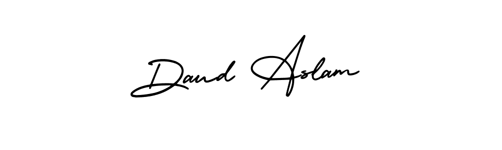 Make a beautiful signature design for name Daud Aslam. Use this online signature maker to create a handwritten signature for free. Daud Aslam signature style 3 images and pictures png
