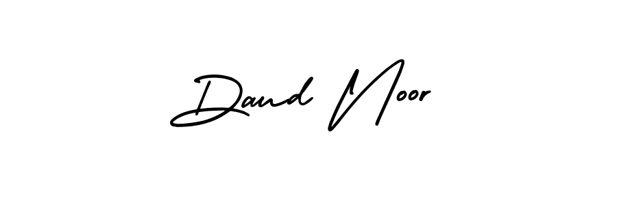 This is the best signature style for the Daud Noor name. Also you like these signature font (AmerikaSignatureDemo-Regular). Mix name signature. Daud Noor signature style 3 images and pictures png