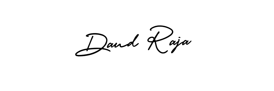 This is the best signature style for the Daud Raja name. Also you like these signature font (AmerikaSignatureDemo-Regular). Mix name signature. Daud Raja signature style 3 images and pictures png