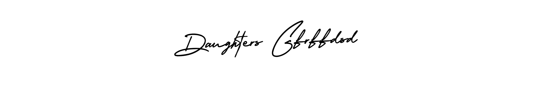 Use a signature maker to create a handwritten signature online. With this signature software, you can design (AmerikaSignatureDemo-Regular) your own signature for name Daughters Gfrffdsd. Daughters Gfrffdsd signature style 3 images and pictures png
