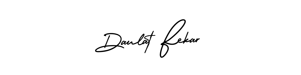Similarly AmerikaSignatureDemo-Regular is the best handwritten signature design. Signature creator online .You can use it as an online autograph creator for name Daulat Fekar. Daulat Fekar signature style 3 images and pictures png