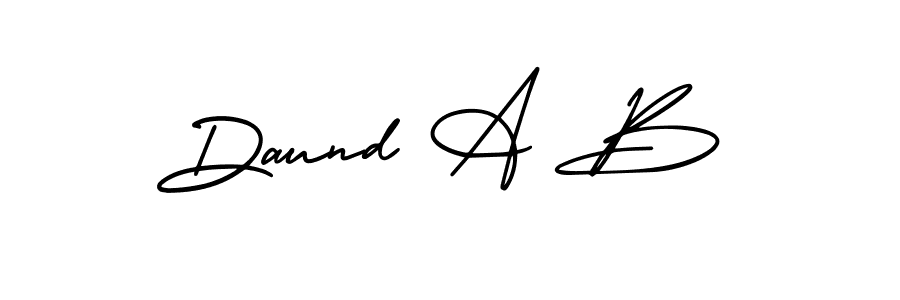 How to make Daund A B signature? AmerikaSignatureDemo-Regular is a professional autograph style. Create handwritten signature for Daund A B name. Daund A B signature style 3 images and pictures png