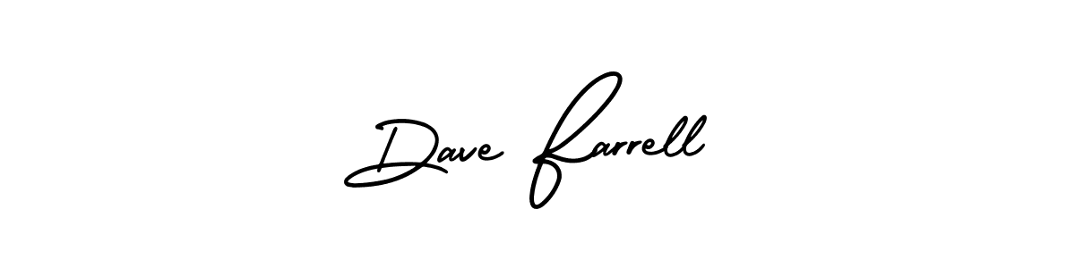 The best way (AmerikaSignatureDemo-Regular) to make a short signature is to pick only two or three words in your name. The name Dave Farrell include a total of six letters. For converting this name. Dave Farrell signature style 3 images and pictures png