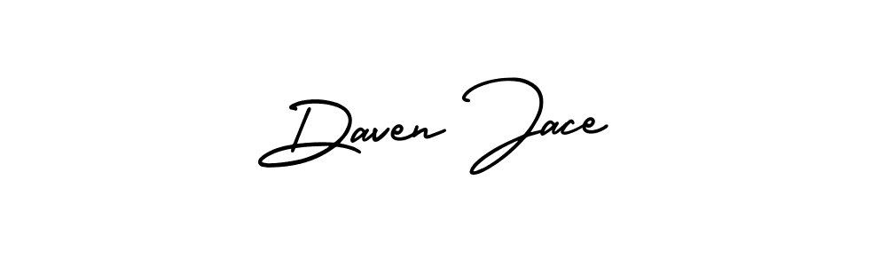 Daven Jace stylish signature style. Best Handwritten Sign (AmerikaSignatureDemo-Regular) for my name. Handwritten Signature Collection Ideas for my name Daven Jace. Daven Jace signature style 3 images and pictures png