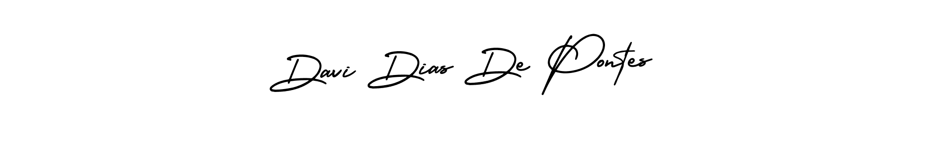 Make a short Davi Dias De Pontes signature style. Manage your documents anywhere anytime using AmerikaSignatureDemo-Regular. Create and add eSignatures, submit forms, share and send files easily. Davi Dias De Pontes signature style 3 images and pictures png