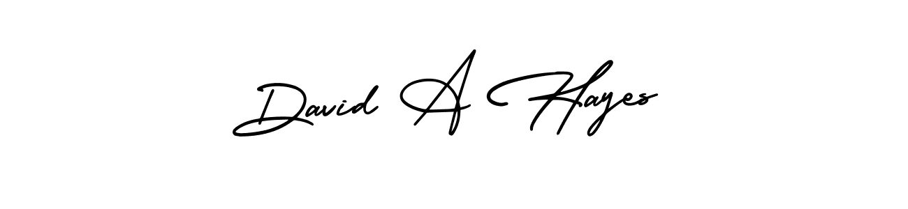 Use a signature maker to create a handwritten signature online. With this signature software, you can design (AmerikaSignatureDemo-Regular) your own signature for name David A Hayes. David A Hayes signature style 3 images and pictures png