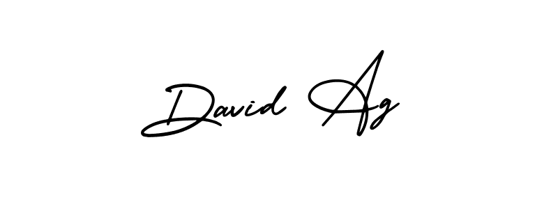 David Ag stylish signature style. Best Handwritten Sign (AmerikaSignatureDemo-Regular) for my name. Handwritten Signature Collection Ideas for my name David Ag. David Ag signature style 3 images and pictures png