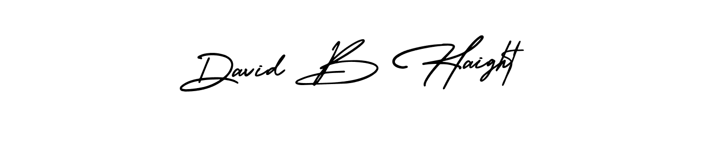 Make a beautiful signature design for name David B Haight. With this signature (AmerikaSignatureDemo-Regular) style, you can create a handwritten signature for free. David B Haight signature style 3 images and pictures png