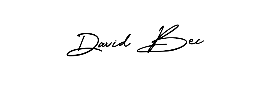Create a beautiful signature design for name David Bec. With this signature (AmerikaSignatureDemo-Regular) fonts, you can make a handwritten signature for free. David Bec signature style 3 images and pictures png