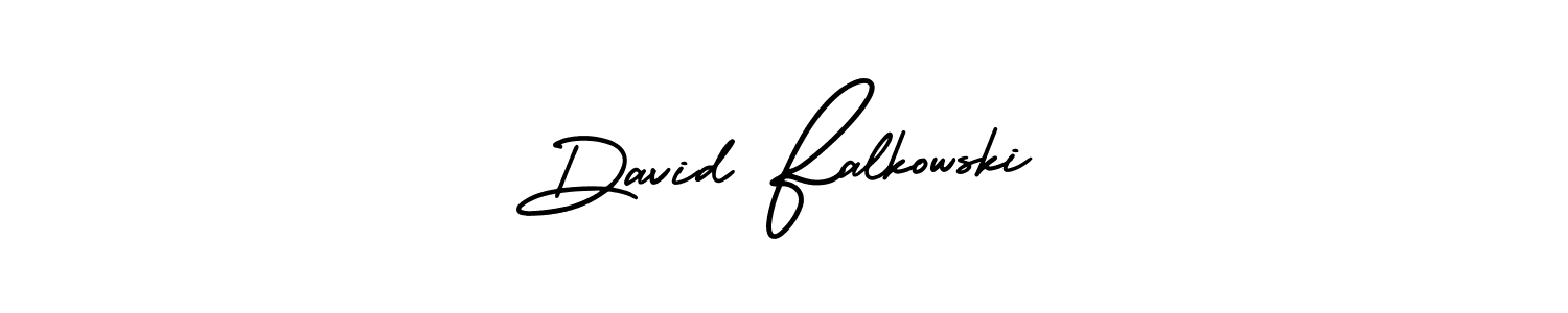 Make a beautiful signature design for name David Falkowski. With this signature (AmerikaSignatureDemo-Regular) style, you can create a handwritten signature for free. David Falkowski signature style 3 images and pictures png