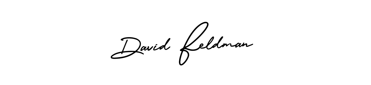 How to make David Feldman name signature. Use AmerikaSignatureDemo-Regular style for creating short signs online. This is the latest handwritten sign. David Feldman signature style 3 images and pictures png