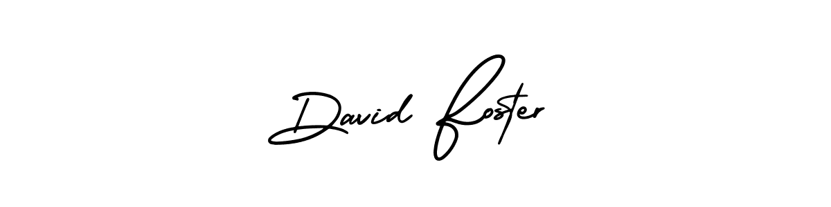 Use a signature maker to create a handwritten signature online. With this signature software, you can design (AmerikaSignatureDemo-Regular) your own signature for name David Foster. David Foster signature style 3 images and pictures png