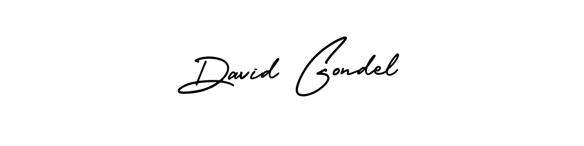 Create a beautiful signature design for name David Gondel. With this signature (AmerikaSignatureDemo-Regular) fonts, you can make a handwritten signature for free. David Gondel signature style 3 images and pictures png