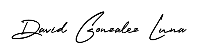 Express your personality with a custom David Gonzalez Luna signature crafted with AmerikaSignatureDemo-Regular typography. Free transparent PNG download available. David Gonzalez Luna signature style 3 images and pictures png