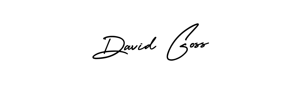 The best way (AmerikaSignatureDemo-Regular) to make a short signature is to pick only two or three words in your name. The name David Goss include a total of six letters. For converting this name. David Goss signature style 3 images and pictures png