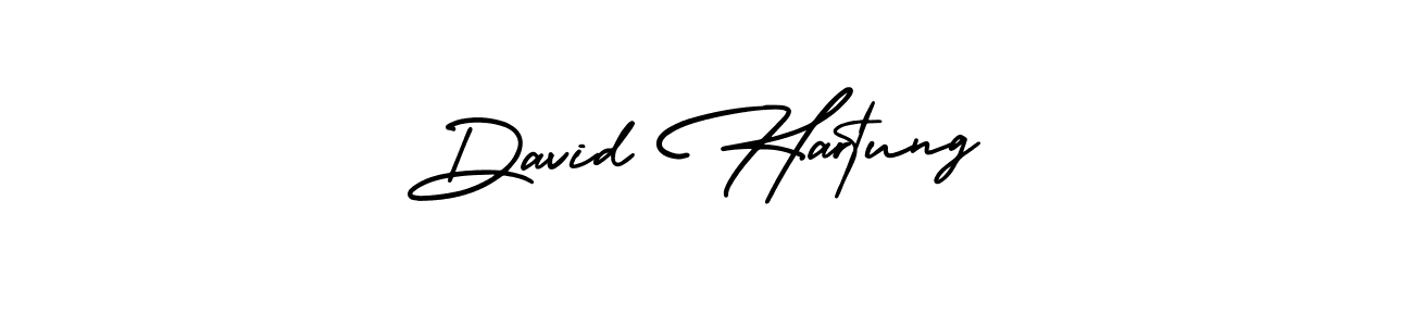 Design your own signature with our free online signature maker. With this signature software, you can create a handwritten (AmerikaSignatureDemo-Regular) signature for name David Hartung. David Hartung signature style 3 images and pictures png