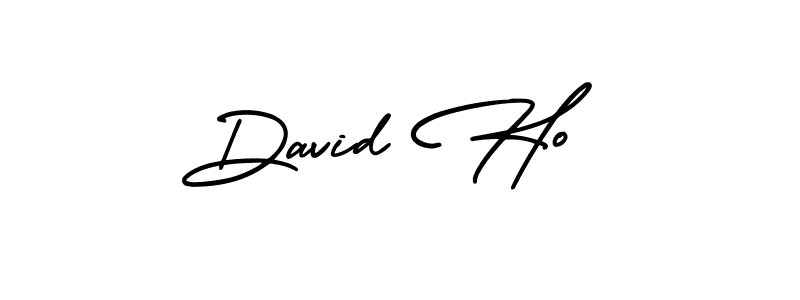 The best way (AmerikaSignatureDemo-Regular) to make a short signature is to pick only two or three words in your name. The name David Ho include a total of six letters. For converting this name. David Ho signature style 3 images and pictures png