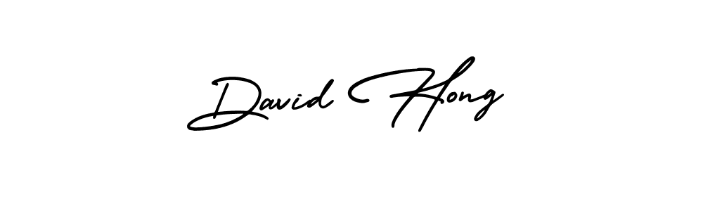 How to make David Hong name signature. Use AmerikaSignatureDemo-Regular style for creating short signs online. This is the latest handwritten sign. David Hong signature style 3 images and pictures png