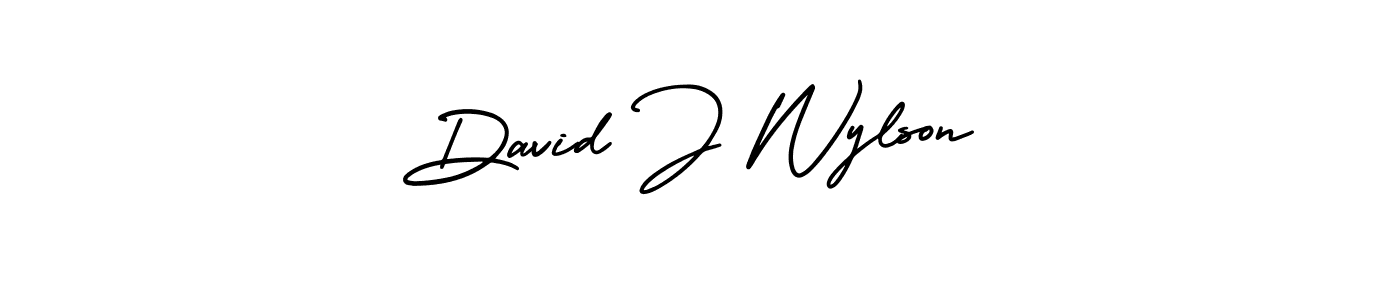 It looks lik you need a new signature style for name David J Wylson. Design unique handwritten (AmerikaSignatureDemo-Regular) signature with our free signature maker in just a few clicks. David J Wylson signature style 3 images and pictures png