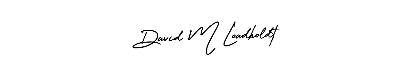 It looks lik you need a new signature style for name David M Loadholdt. Design unique handwritten (AmerikaSignatureDemo-Regular) signature with our free signature maker in just a few clicks. David M Loadholdt signature style 3 images and pictures png