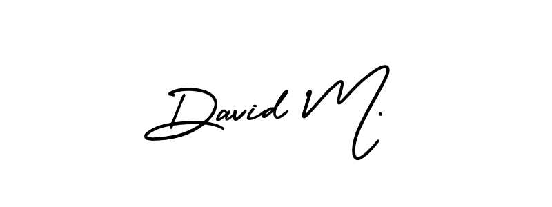 Similarly AmerikaSignatureDemo-Regular is the best handwritten signature design. Signature creator online .You can use it as an online autograph creator for name David M.. David M. signature style 3 images and pictures png