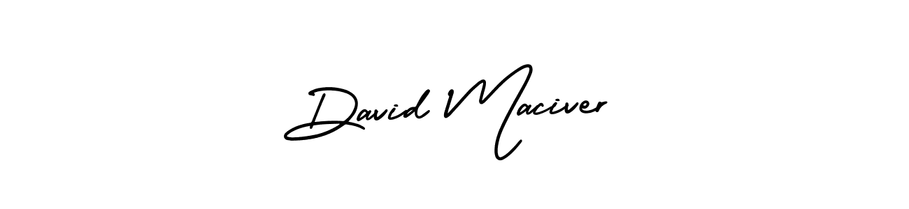 Make a beautiful signature design for name David Maciver. With this signature (AmerikaSignatureDemo-Regular) style, you can create a handwritten signature for free. David Maciver signature style 3 images and pictures png