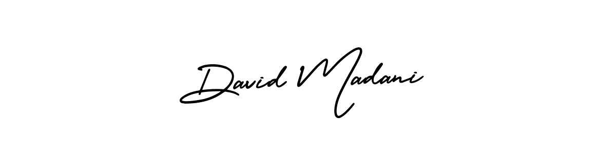 Make a beautiful signature design for name David Madani. With this signature (AmerikaSignatureDemo-Regular) style, you can create a handwritten signature for free. David Madani signature style 3 images and pictures png