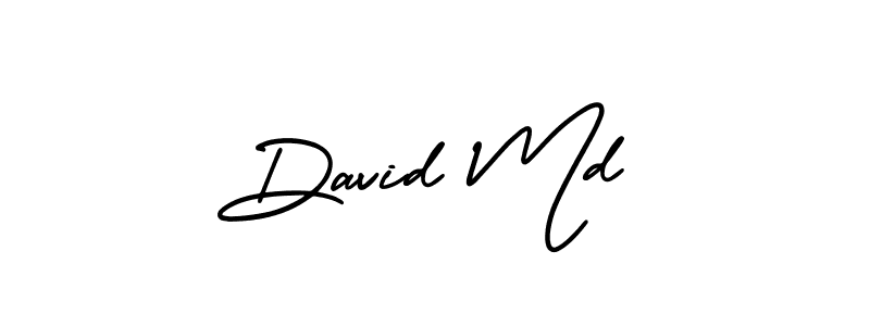 AmerikaSignatureDemo-Regular is a professional signature style that is perfect for those who want to add a touch of class to their signature. It is also a great choice for those who want to make their signature more unique. Get David Md name to fancy signature for free. David Md signature style 3 images and pictures png