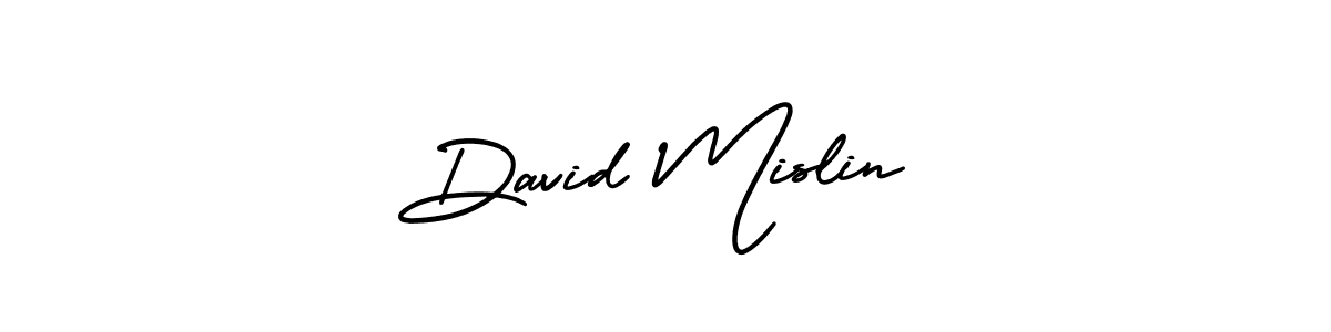 Use a signature maker to create a handwritten signature online. With this signature software, you can design (AmerikaSignatureDemo-Regular) your own signature for name David Mislin. David Mislin signature style 3 images and pictures png