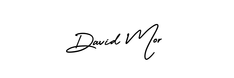 Create a beautiful signature design for name David Mor. With this signature (AmerikaSignatureDemo-Regular) fonts, you can make a handwritten signature for free. David Mor signature style 3 images and pictures png