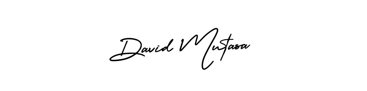 Design your own signature with our free online signature maker. With this signature software, you can create a handwritten (AmerikaSignatureDemo-Regular) signature for name David Mutasa. David Mutasa signature style 3 images and pictures png