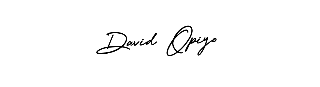 The best way (AmerikaSignatureDemo-Regular) to make a short signature is to pick only two or three words in your name. The name David Opiyo include a total of six letters. For converting this name. David Opiyo signature style 3 images and pictures png