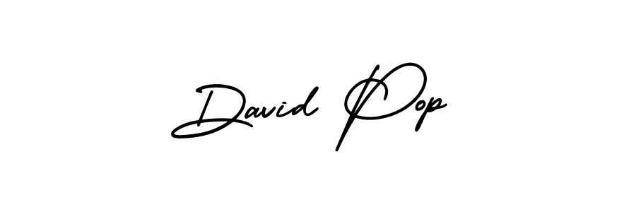 How to make David Pop signature? AmerikaSignatureDemo-Regular is a professional autograph style. Create handwritten signature for David Pop name. David Pop signature style 3 images and pictures png
